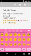 Pink Jelly Emoji Keyboard Skin Screenshot 2