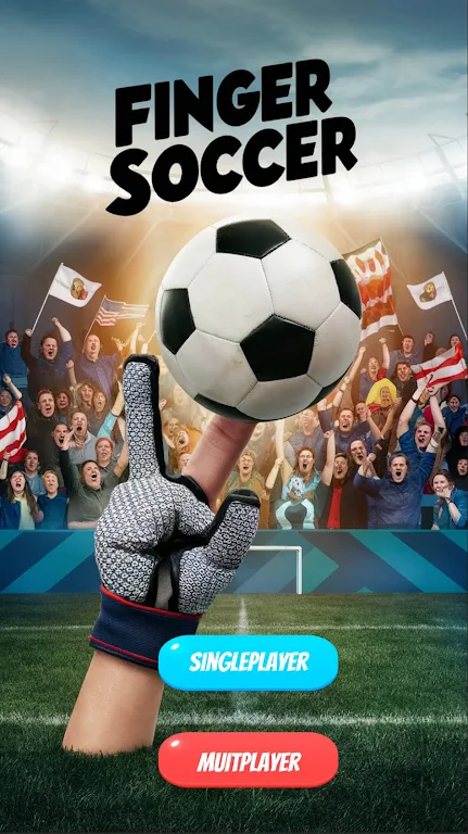 Finger Soccer Mutiplayer 1 Скриншот 0