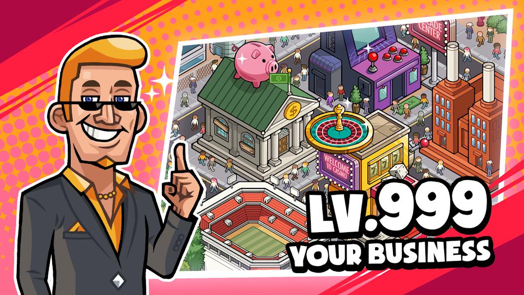 Idle Billionaire Tycoon Mod 스크린샷 1