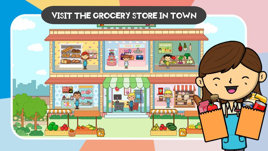 Lila's World: Grocery Store Tangkapan skrin 1