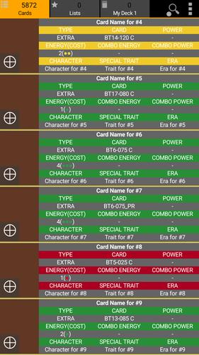 Database for Super Ball TCG Capture d'écran 0