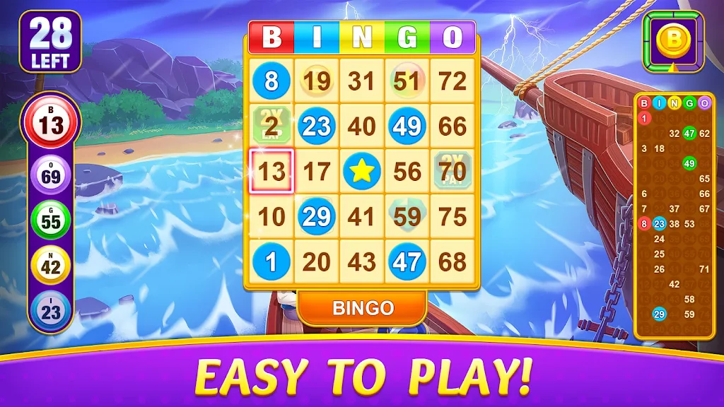 Bingo Alpha - Offline Games 螢幕截圖 1