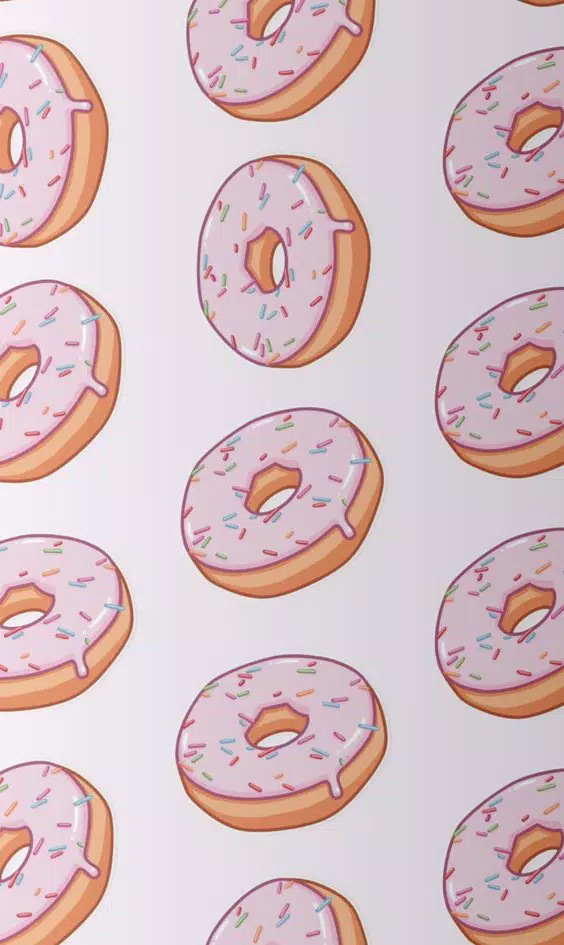 Cute Donut Wallpaper HD 4K 스크린샷 2