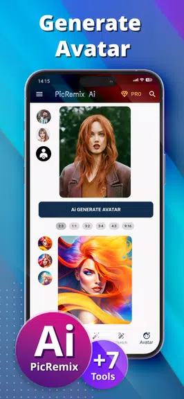 PicRemix AI Art & Avatars ภาพหน้าจอ 0