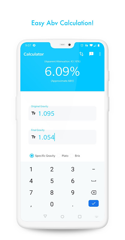 Simple ABV Calculator 螢幕截圖 0