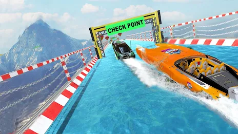 Ski Boat Racing: Jet Boat Game Скриншот 1