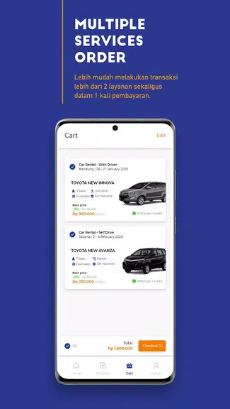 TRACtoGo: Rental Mobil & Bus Captura de tela 1