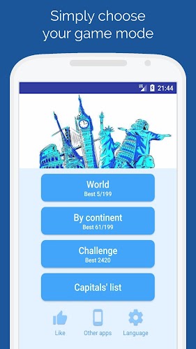 Capitals of the countries Quiz应用截图第3张
