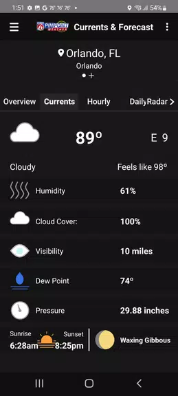 News 6 Pinpoint Weather - WKMG Ekran Görüntüsü 2