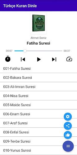 Türkçe Kuran Dinle-İnternetsiz Ekran Görüntüsü 1
