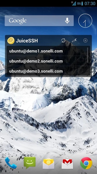 JuiceSSH - SSH Client Screenshot 1