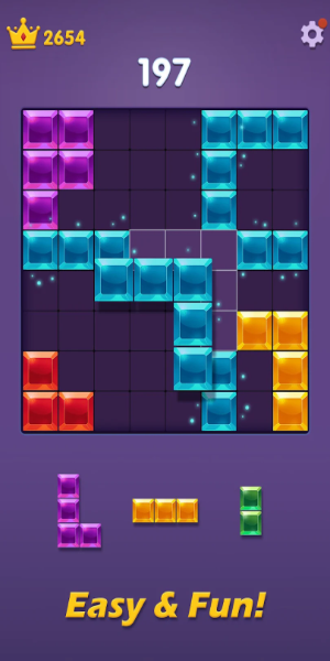 Blocks Puzzle: Gem Blast Ekran Görüntüsü 2