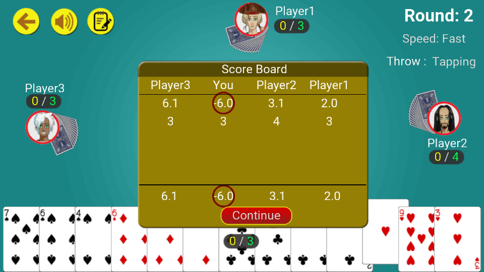 Call break : Offline Card Game 스크린샷 3
