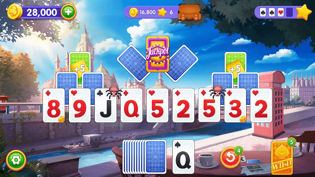 Solitaire Trip: Classic Tripeaks Card Game Capture d'écran 0