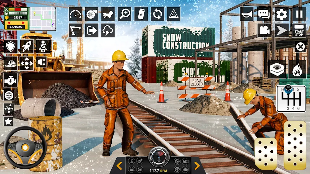 Snow Heavy Construction Game Screenshot 3