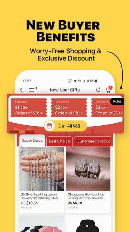 DHgate-온라인 홀세일 스토어 스크린샷 1