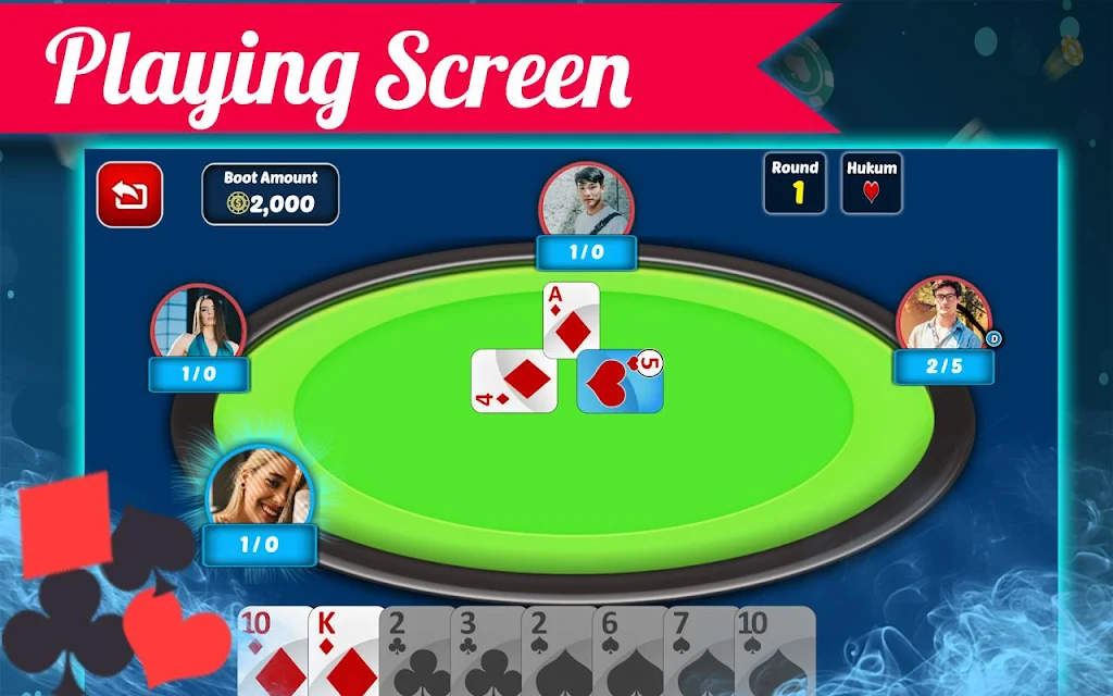 Batak Oyna - Play Spades Free Online Card Games Ảnh chụp màn hình 2