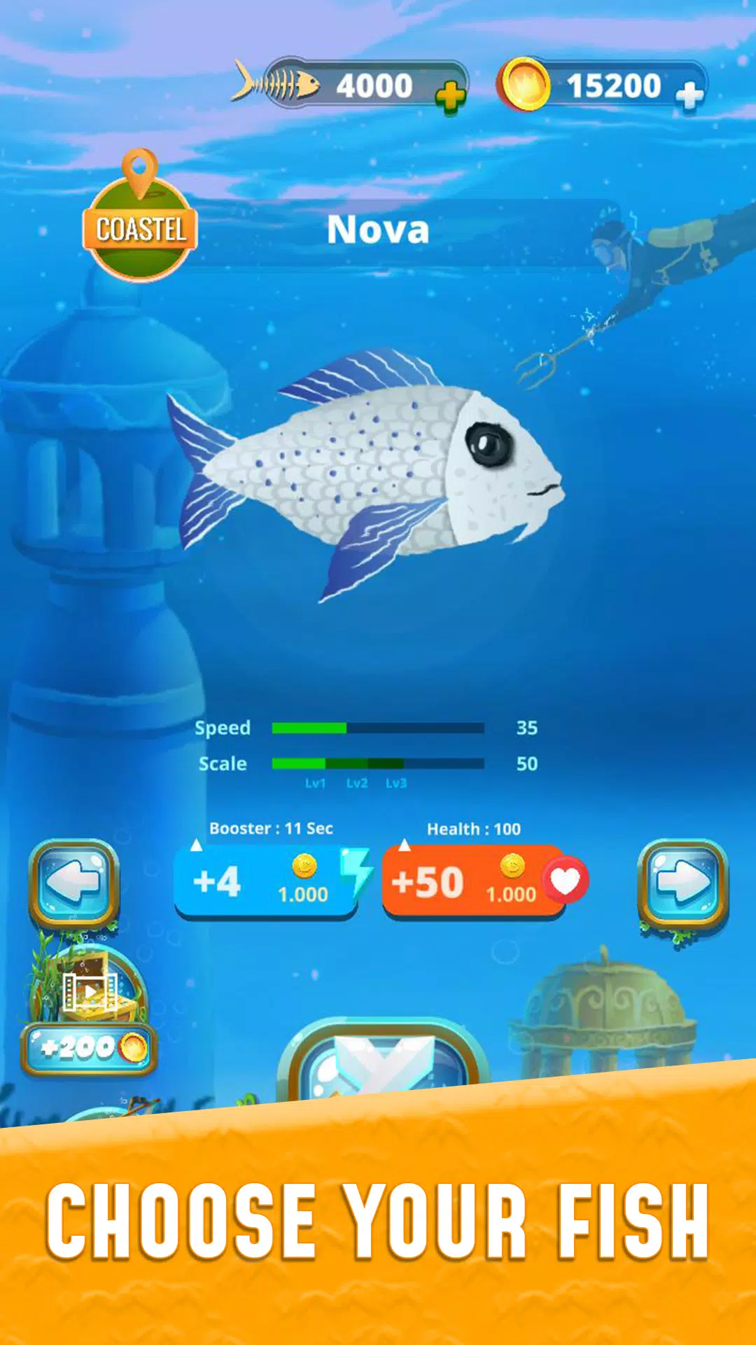 Grow Fish.io : Fish Hunter Capture d'écran 2