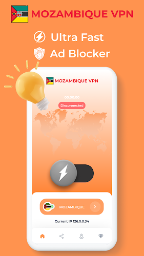 Mozambique VPN - Private Proxy Schermafbeelding 0