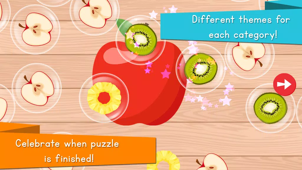 Food Puzzle for Kids 螢幕截圖 1