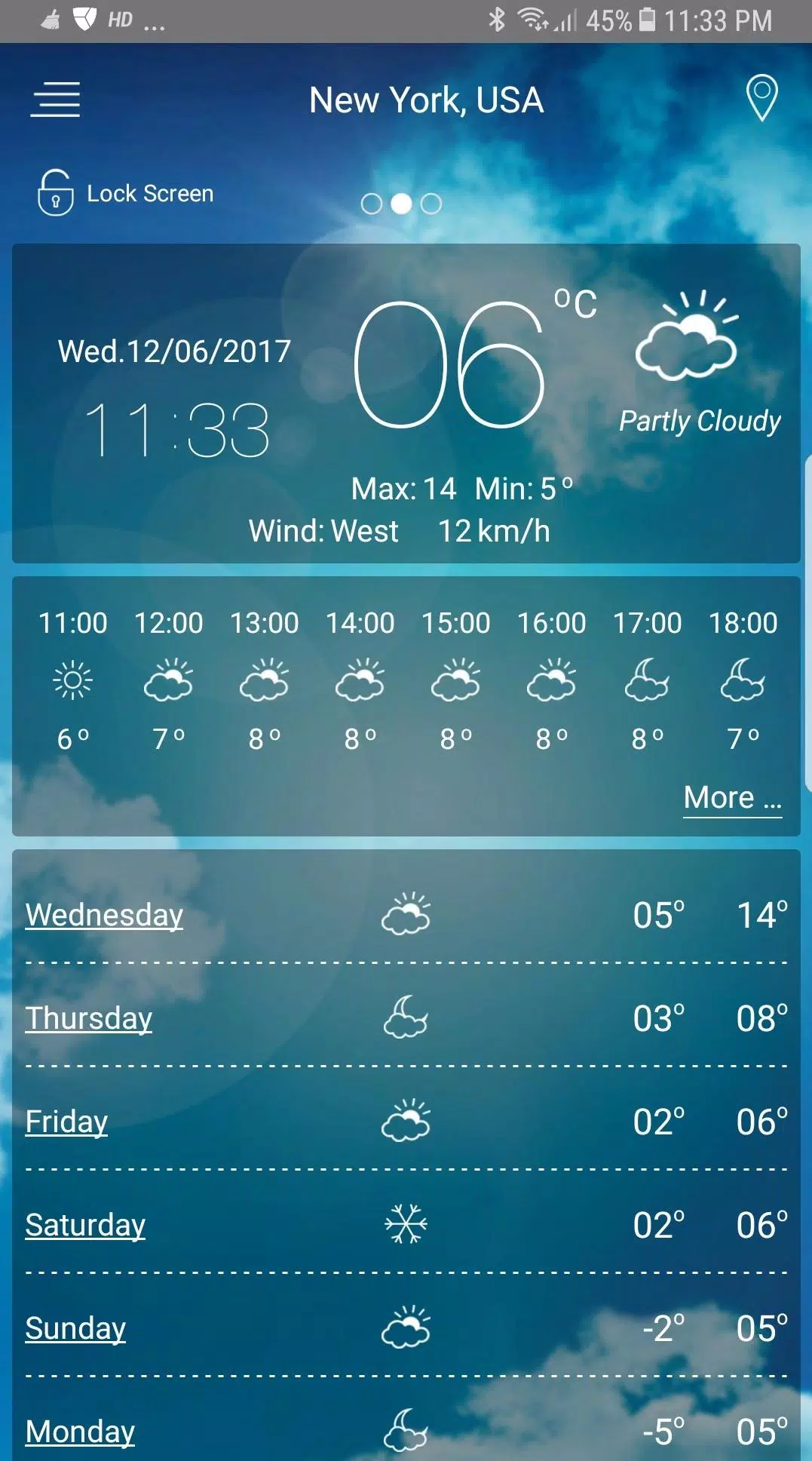 Weather Forecast 螢幕截圖 0