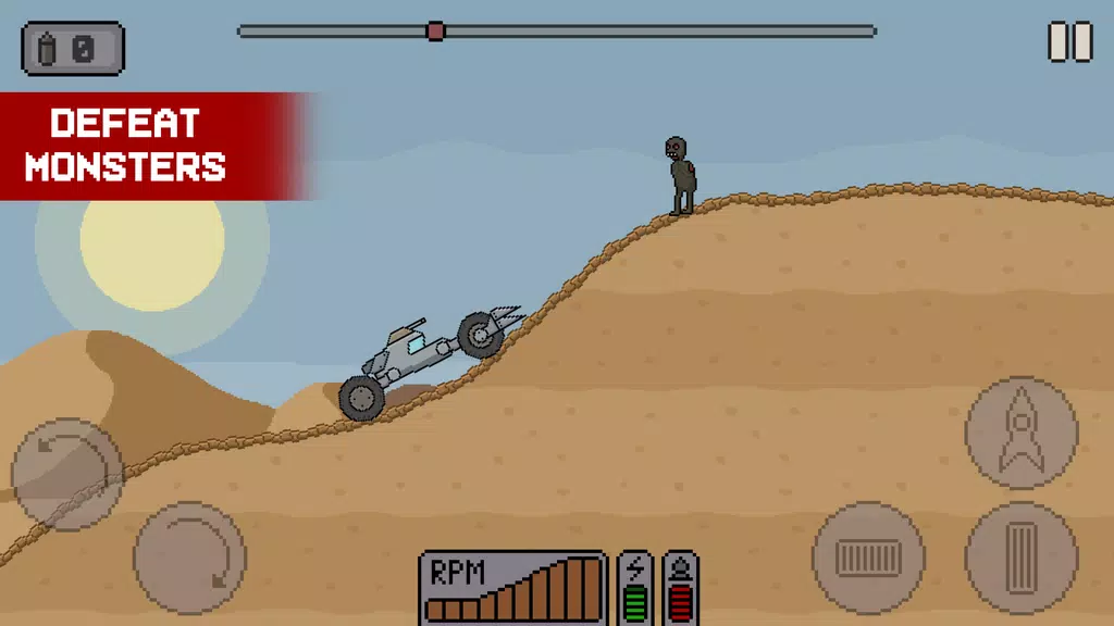 Death Rover: Space Zombie Race Tangkapan skrin 1