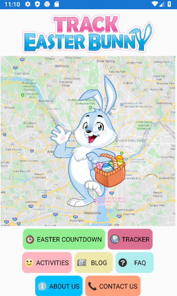 The Easter Bunny Tracker Tangkapan skrin 0