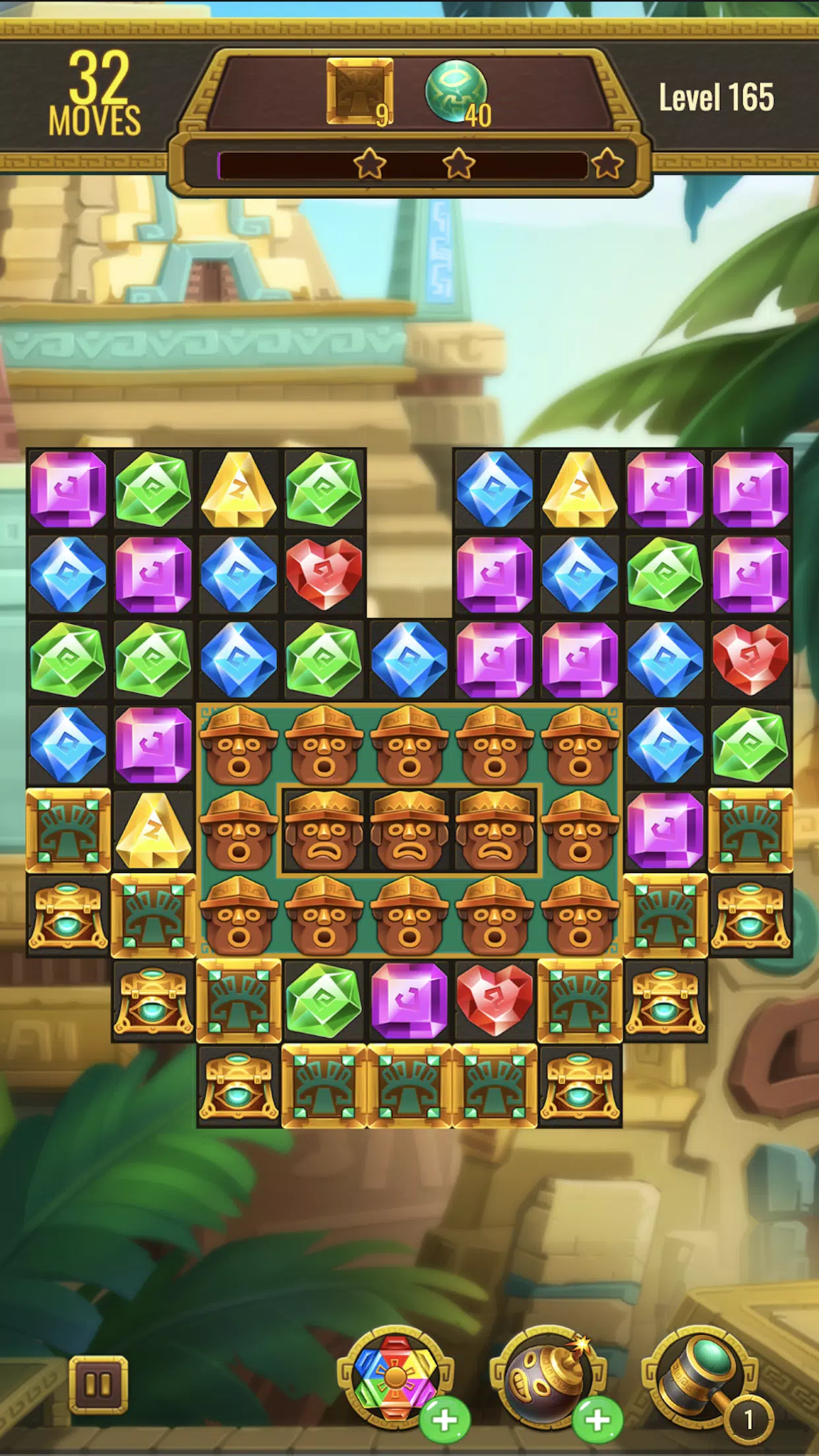 Jewels Maya Quest: Gem Match 3 Zrzut ekranu 2