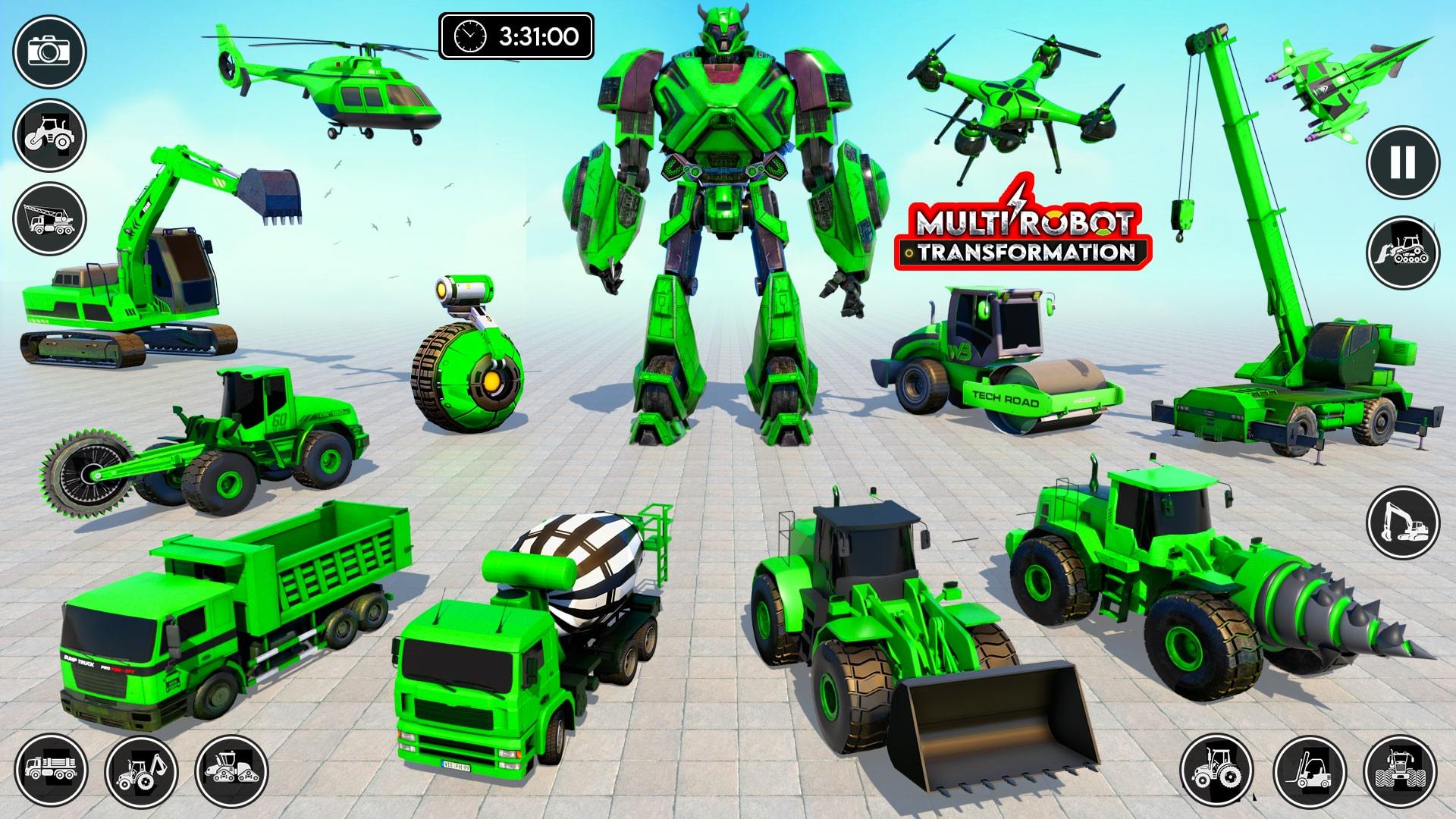 Robot Transform Car Games 3D ဖန်သားပြင်ဓာတ်ပုံ 1