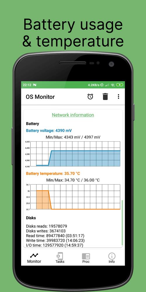 OS Monitor: Tasks Monitor Screenshot 3