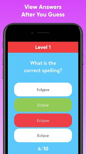 Spelling Test Quiz Screenshot 1