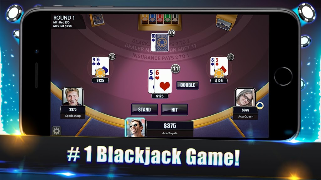 Blackjack Legends: 21 Online Multiplayer Casino スクリーンショット 0