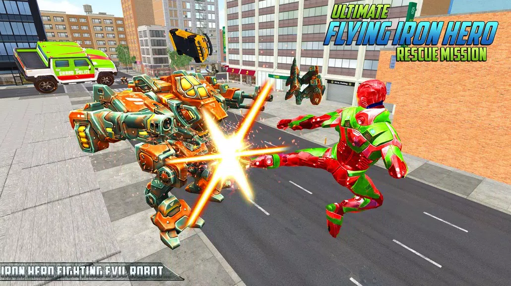 Ultimate KungFu Superhero Iron Fighting Free Game 螢幕截圖 0
