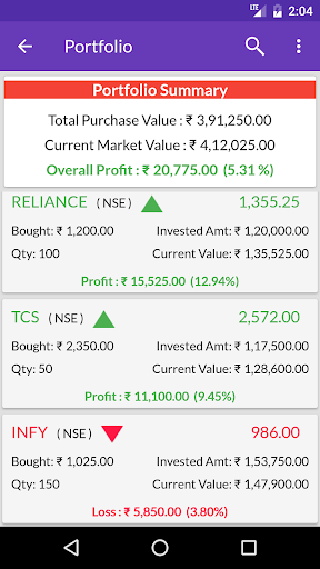 NSE BSE Indian Stock Quotes - Live Market Prices ภาพหน้าจอ 1