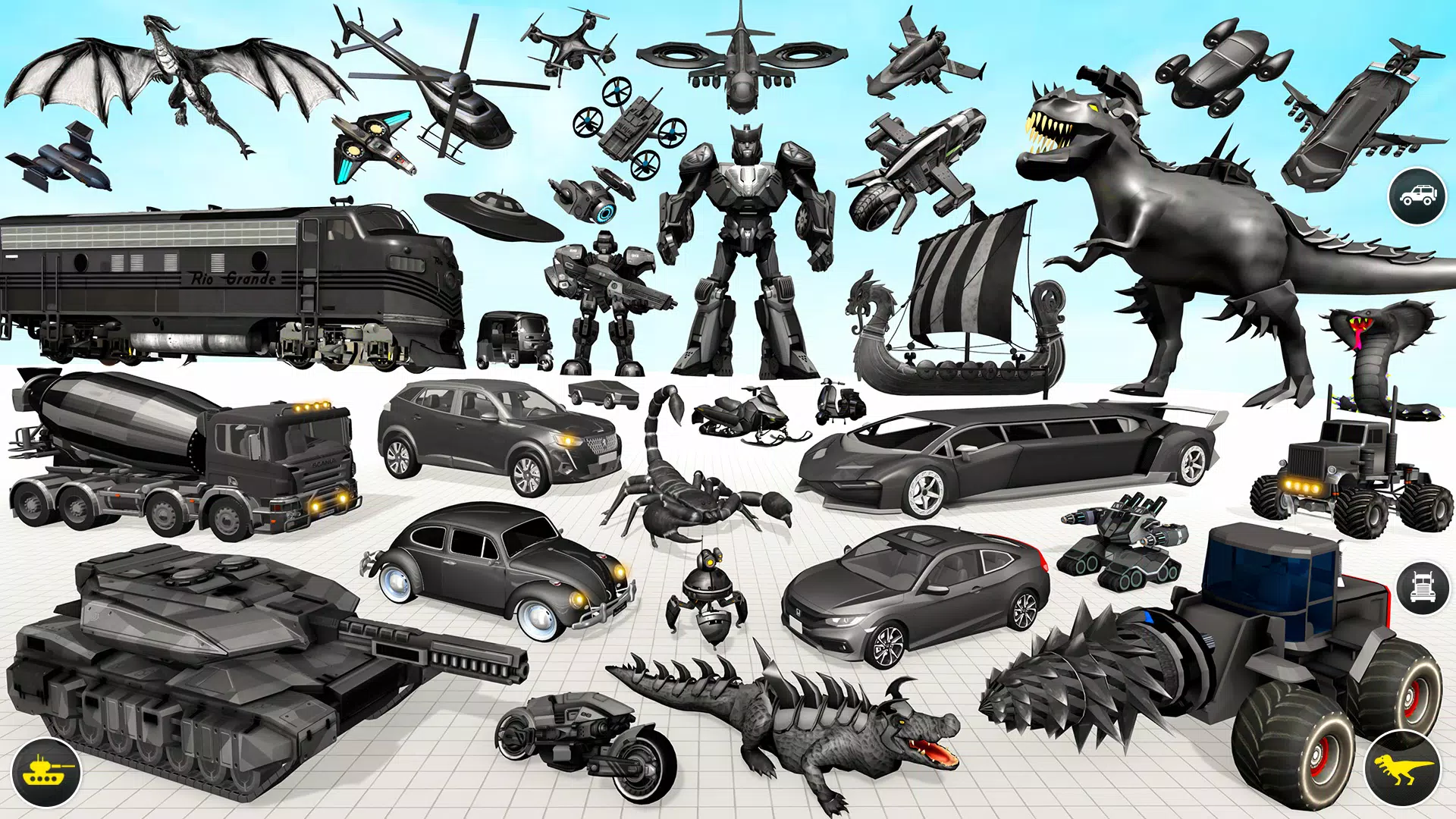 Dino Robot Car Transform Game स्क्रीनशॉट 2