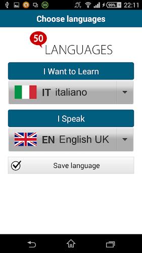 Learn Italian - 50 languages 螢幕截圖 0