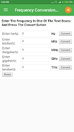 Frequency Converter Zrzut ekranu 0