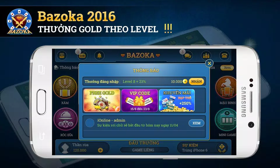 Bazoka - game bai online 2016 Screenshot 1