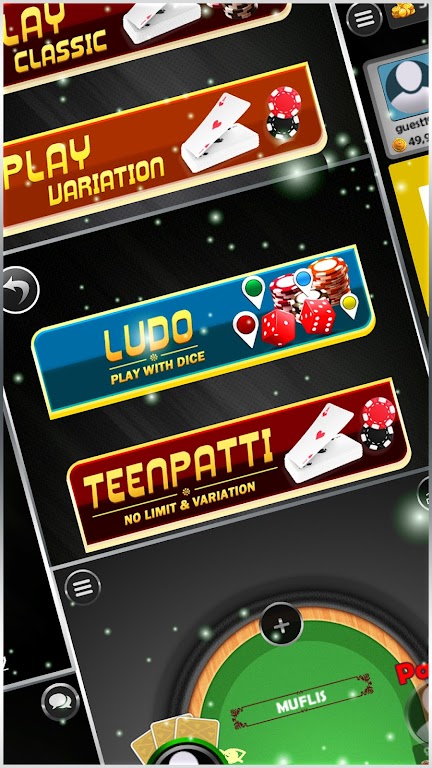 Game Of Clubs Teen Patti (3 Card Poker) and Ludo Capture d'écran 1