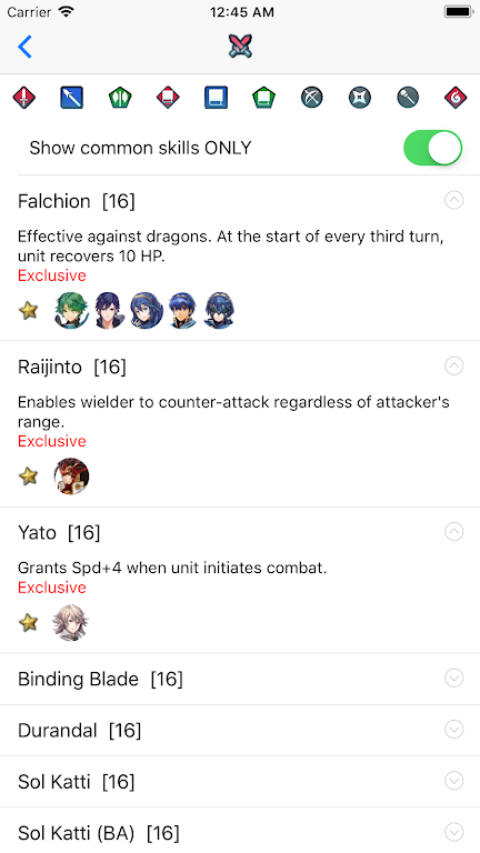 Schermata Builder for FEH 3