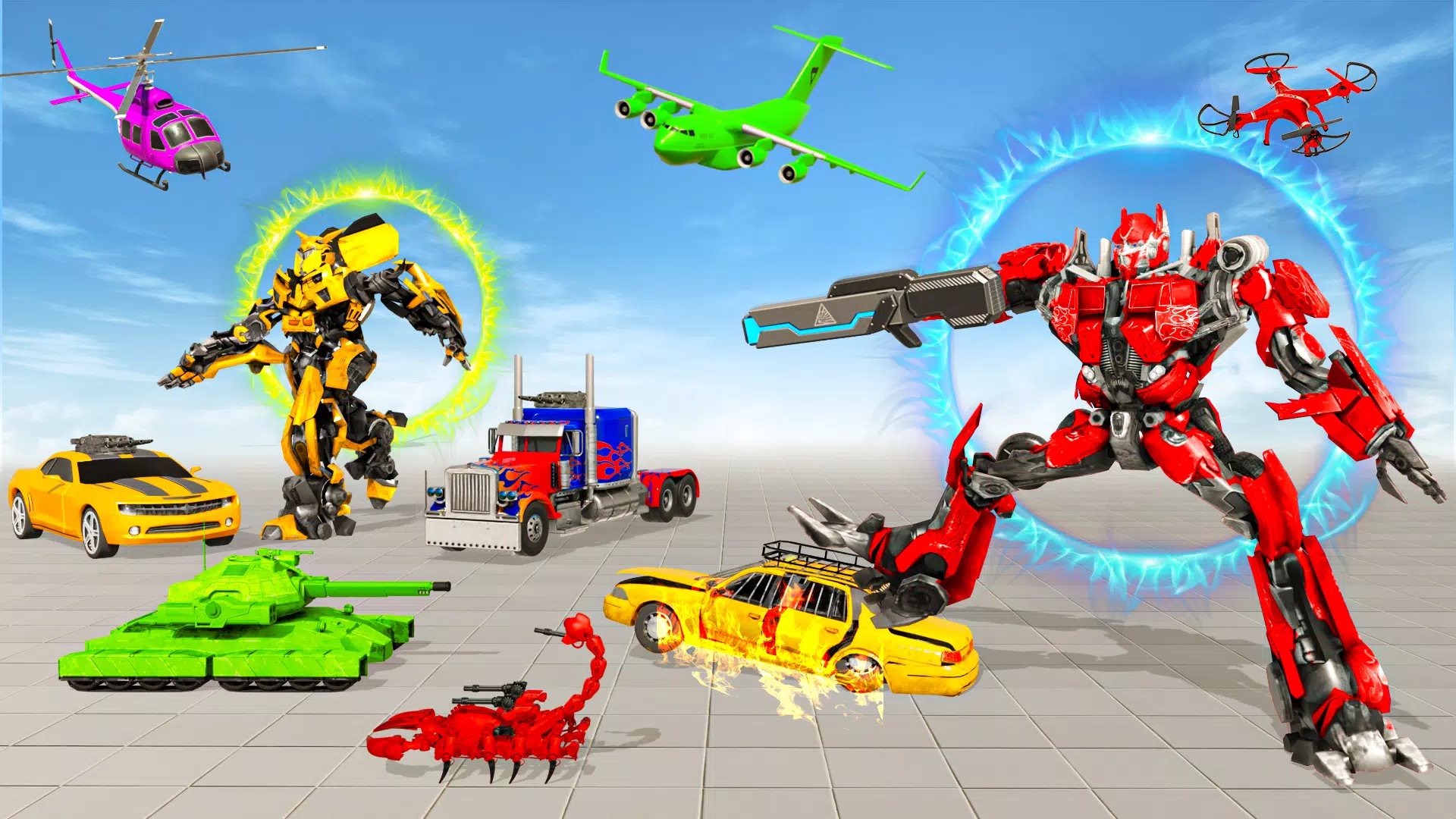 Jet Robot Car Transform 3D 螢幕截圖 0