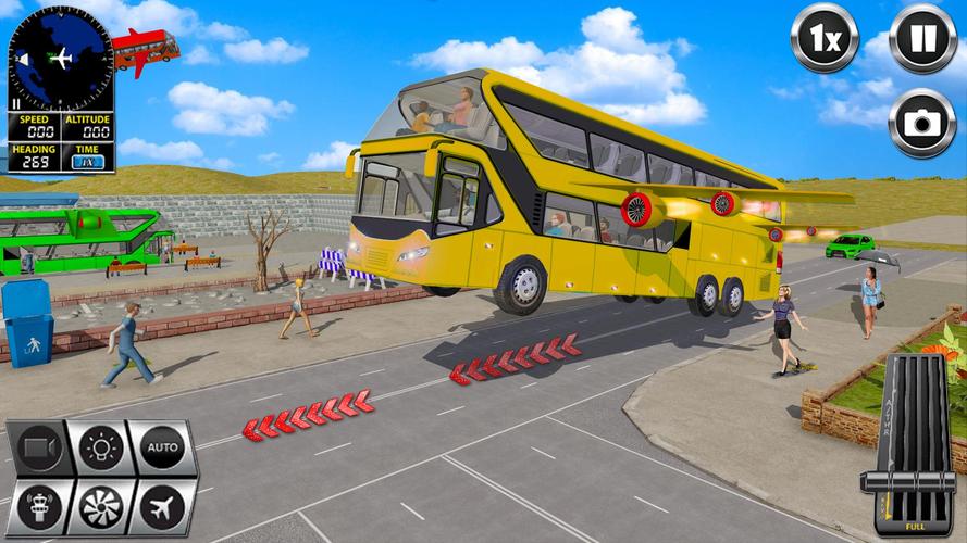 Flying Bus Simulator Bus Games Screenshot 1