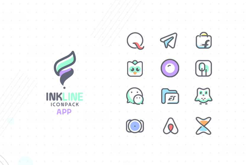 InkLine Icon Pack Mod Captura de pantalla 2