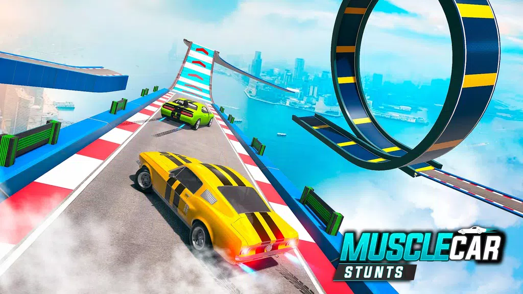 Muscle Car Stunts - Ramp Car 螢幕截圖 2