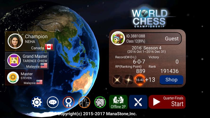 World Chess Championship 螢幕截圖 0