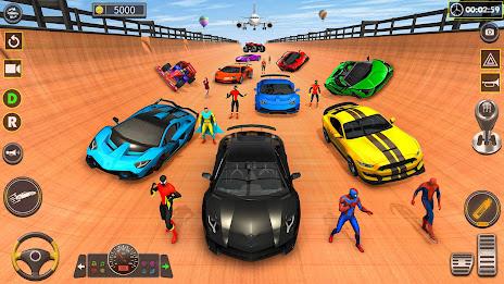 Superhero Car Stunt Game 3D 스크린샷 1