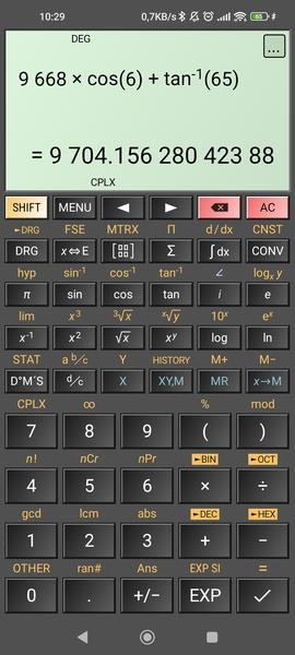 HiPER Calc Screenshot 3