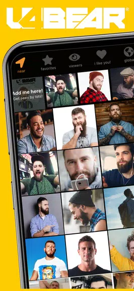 u4Bear: Rencontres gays & chat Capture d'écran 0