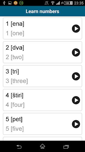 Learn Slovenian - 50 languages Screenshot 3