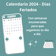 Calendario 2024- Días Feriados Screenshot 3